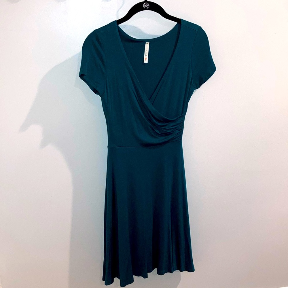 2/$30 🌲ModCloth Gilli Botanical Breakfast dress 🌲 small 🌲 forest green